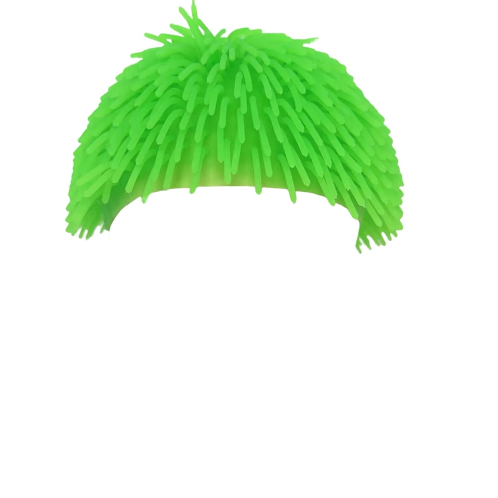Colorful TPR Soft Rubber Long Hair Headband Famous Party Performance Hair Accessories Parent-child Interactive Game Props Qme Green