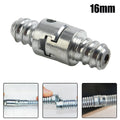 Brand New Spring Connector Galvanized Hot Sale Silver 16mm Carbon Steel Convenient For Electric Drill Pipe Dredge Qme A