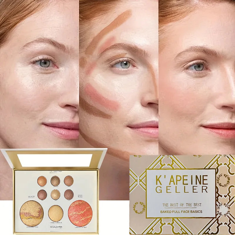 All-in-one Makeup Palette Eye Shadow Contouring Blush Highlighter Qme