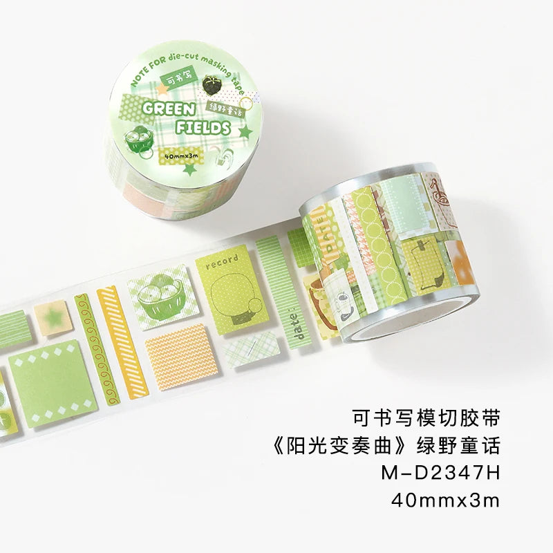 TIANZI Cute Y2K 40mm X 3m Masking Tape Adhesive for Planner Journal DIY Scrapbooking Collage Decor Japanese Stationery Stickers Qme C 40mm X 3m