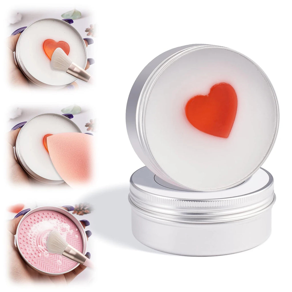 Makeup Brush Cleaner Soap Silicone Mat Deeply Cleans Waterproof Qme