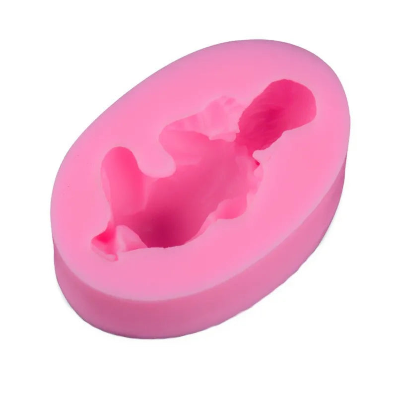 New 3D Sleeping Baby Doll Silicone Cake Mold Face Down Party Fondant Decorating Tools Cupcake Chocolate Baking Moulds Qme