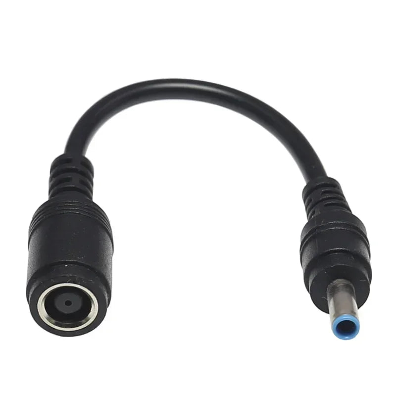 Female 7.4mm X 5.0mm To 4.5mm X3.0mm Male Charger Adapter Power Connector Converter Cable DC Jack for Dell Hp Qme