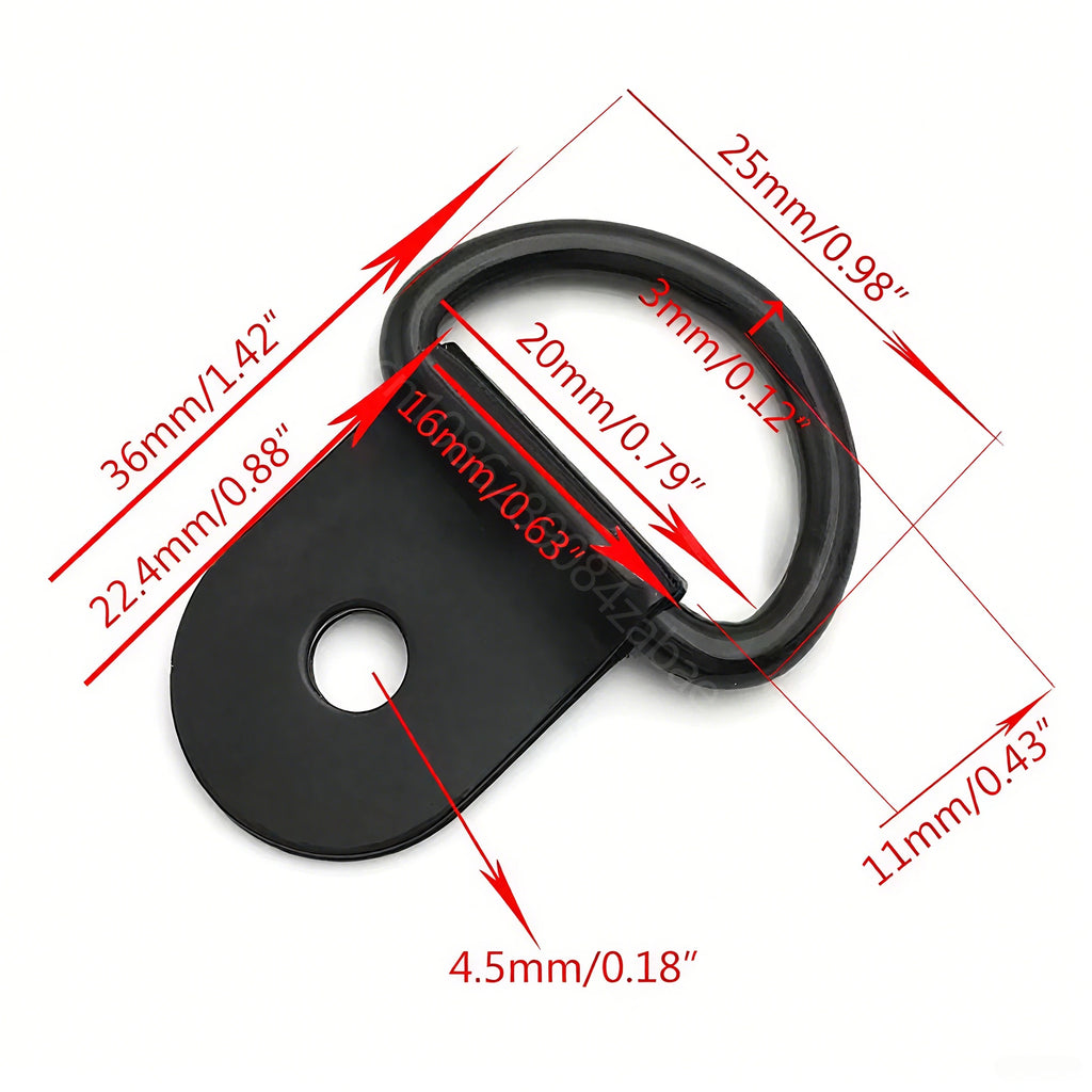 D Rings Tie Down Anchors Ring Pull Multi-purpose Hooks Lashing Load Qme