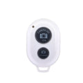 10pcs Mini Bluetooth Remote Control Universal Remote Control Selfie Stick Bluetooth Camera Controller One Click Wireless Selfie Qme White