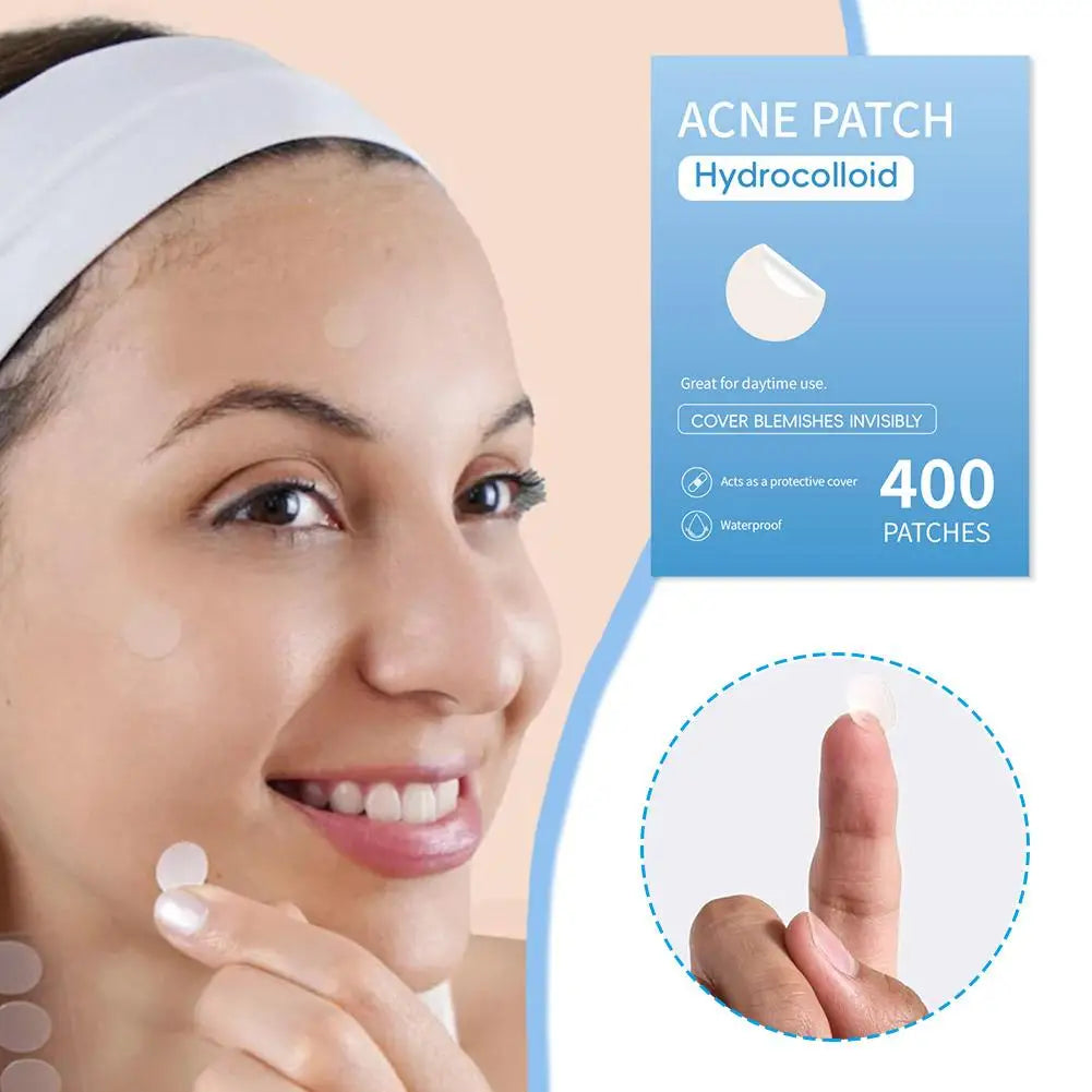 400/800/1200Pcs New Clear Pimple Patch Acne Absorbing Cover Patch Acne Dots Patches Moisturizes For Covering Zits And Blemishes Qme