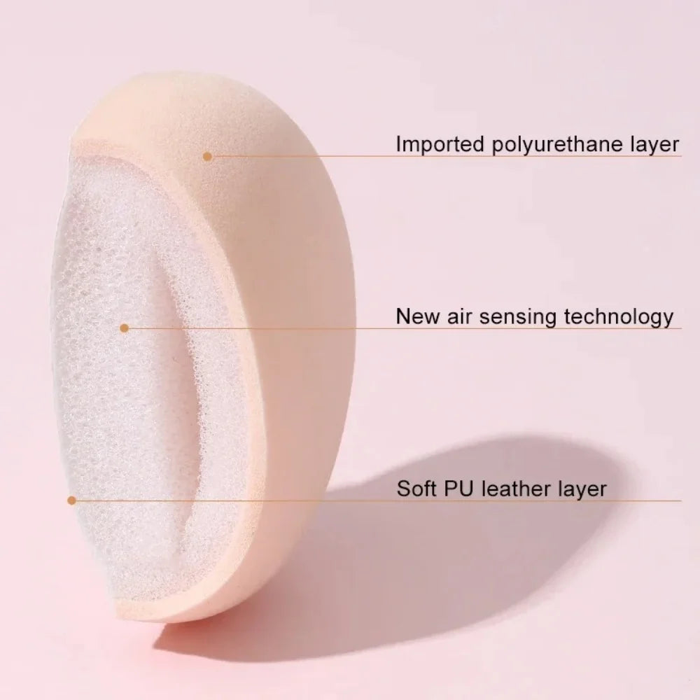 3Pcs Soft Cute Makeup Puff Set Dry Wet Combined Cosmetic Sponge Cushion Puff Foundation Cream Blender Makeup Tools Accessories Qme