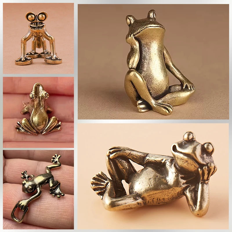 Pose Desktop Ornament Tea Pet Figurine Home Office Decor Vintage Qme