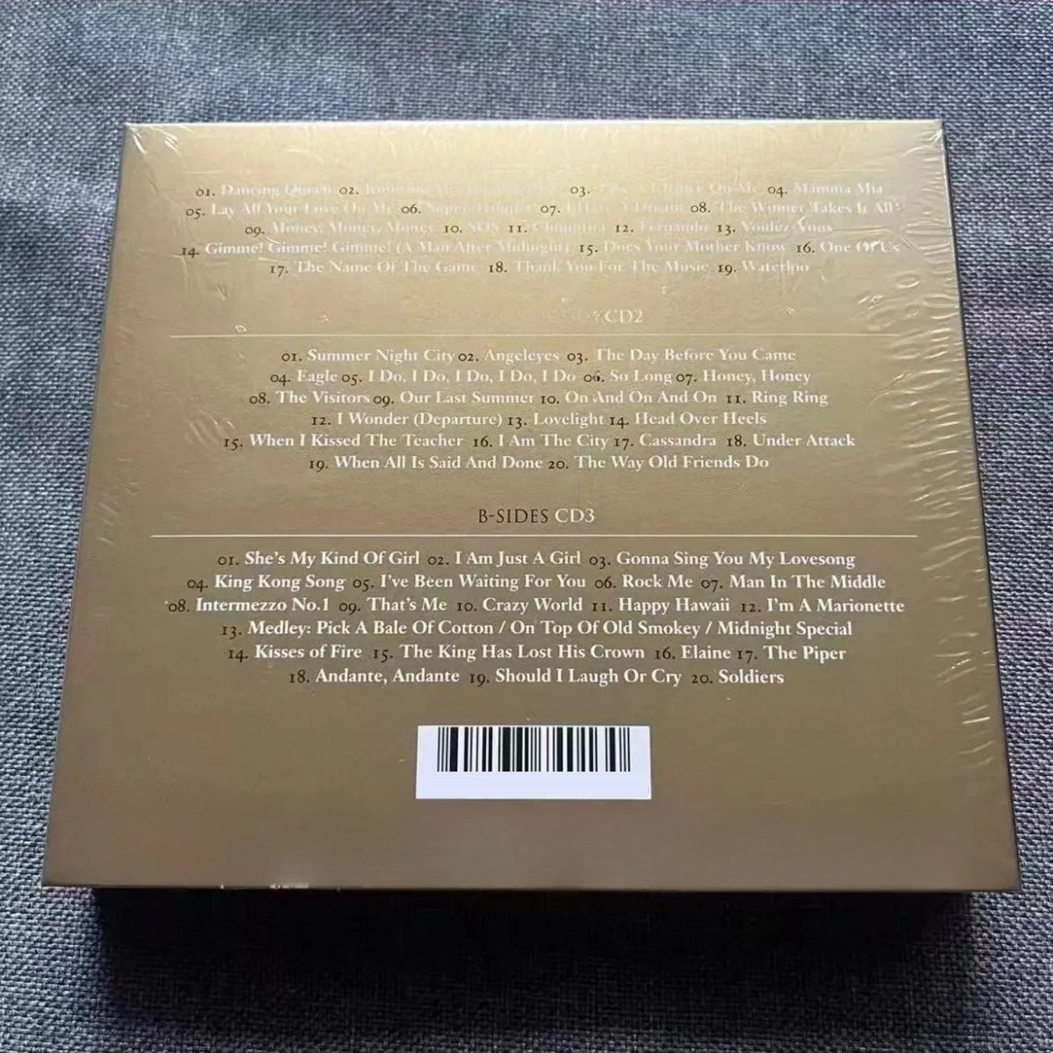 Disco Pop Greatest Hits Compilation Music 3CD Gold Anniversary Themed Cover Premium Collectible Record for Music Enthusiasts Qme Greatest Hits