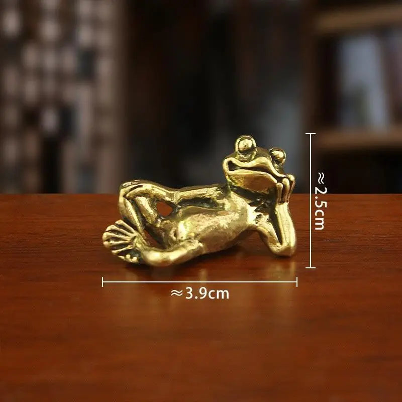 Animal Figurine Toad Desktop Ornaments Home Decoration Crafts Tea Pet Qme B