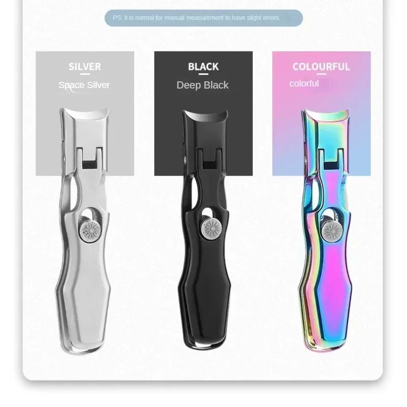 Portable Nail Clippers Ultra Sharp Fingernail Stainless Steel Toenail Qme