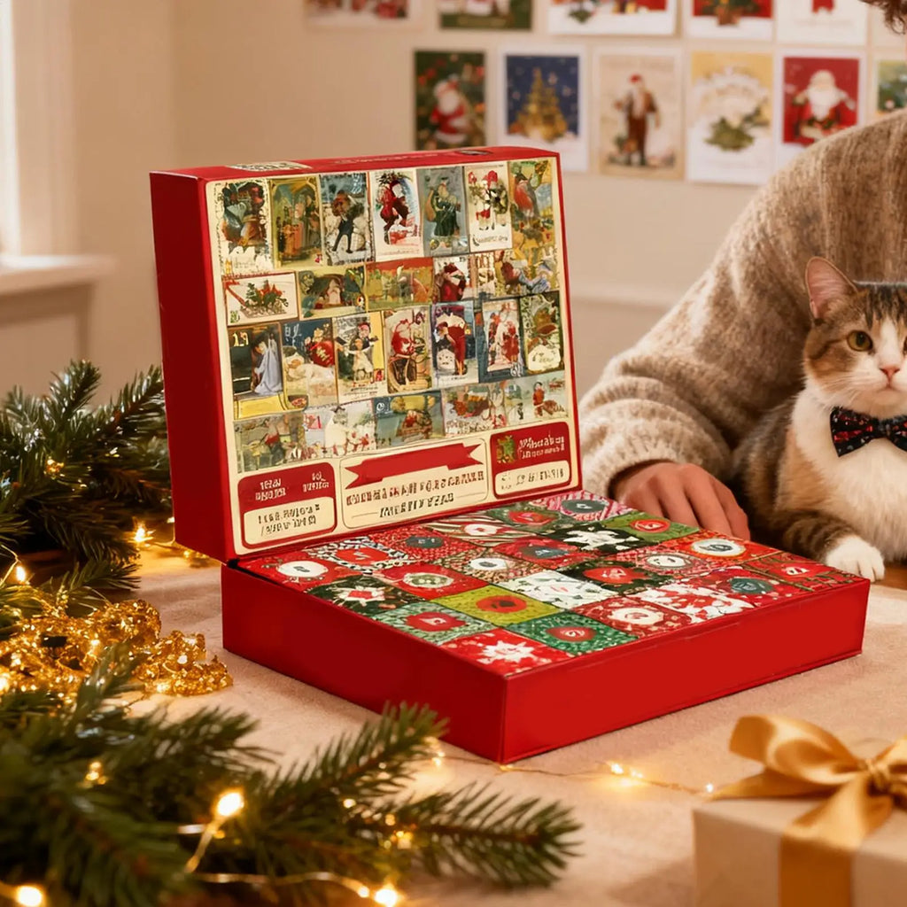 Christmas Advent Toy 2025 Wall Decor Puzzles 24 Days Jigsaw Countdown Qme