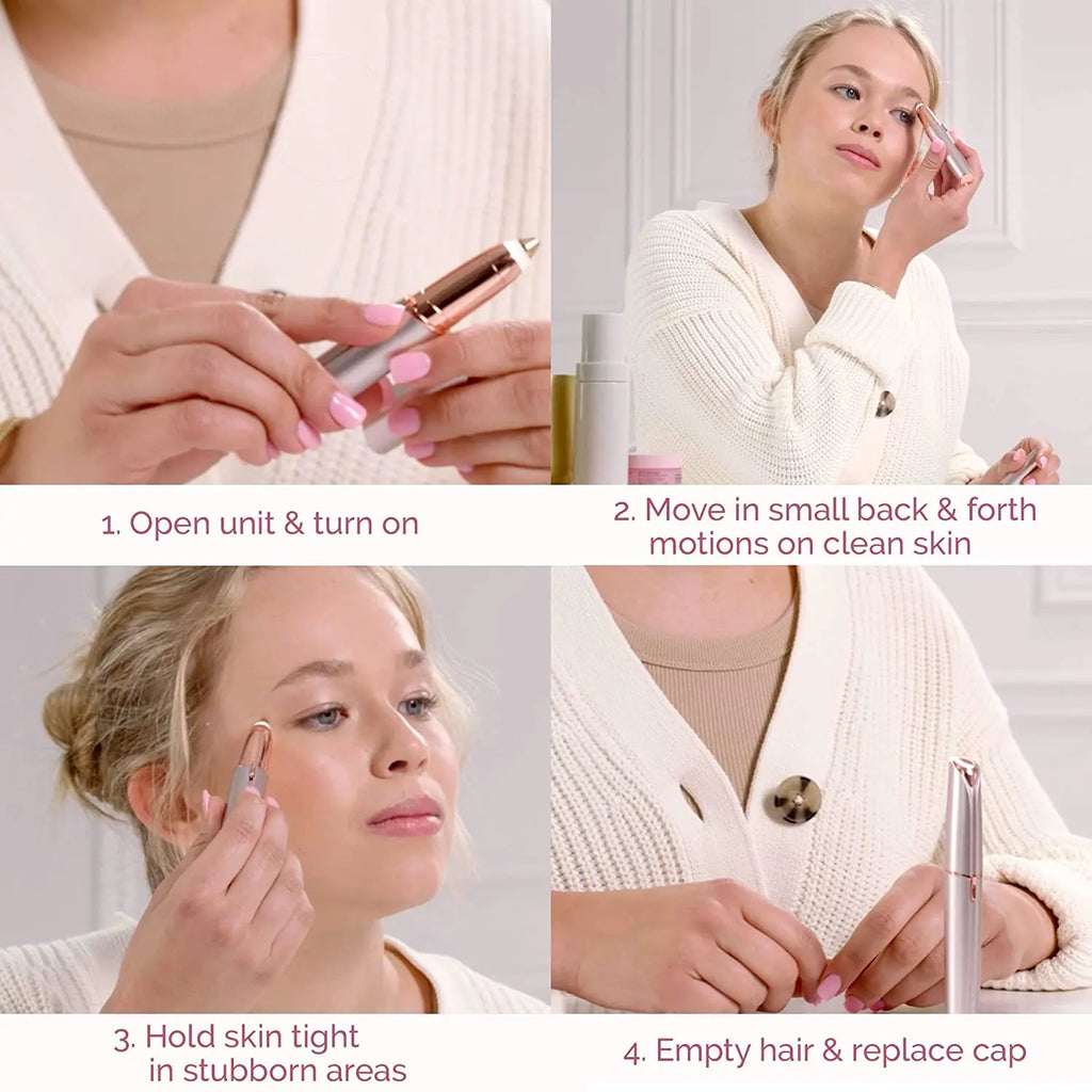 Flawless Eyebrow Female Hair Remover Electric Shaver Can Instantly Qme