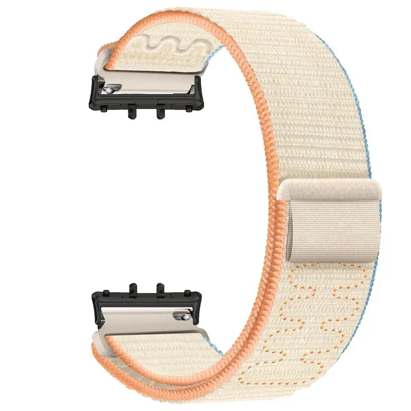 Nylon Loop Strap for Samsung Galaxy Fit 3 Adjustable Elastic Bracelet Watchband for iWatch Samsung Galaxy Fit3 Band Accessories Qme BMilk Galaxy Watch Fit 3