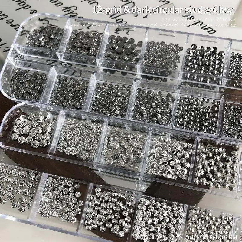 Punk Charm Box 1 Metal Design Nail Art Perfect Fashionistas Qme