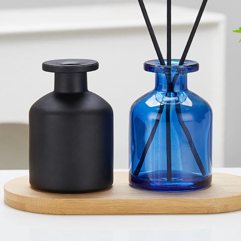 Glass Reed Diffuser Bottle Home Fragrance Container Essential Oils Qme