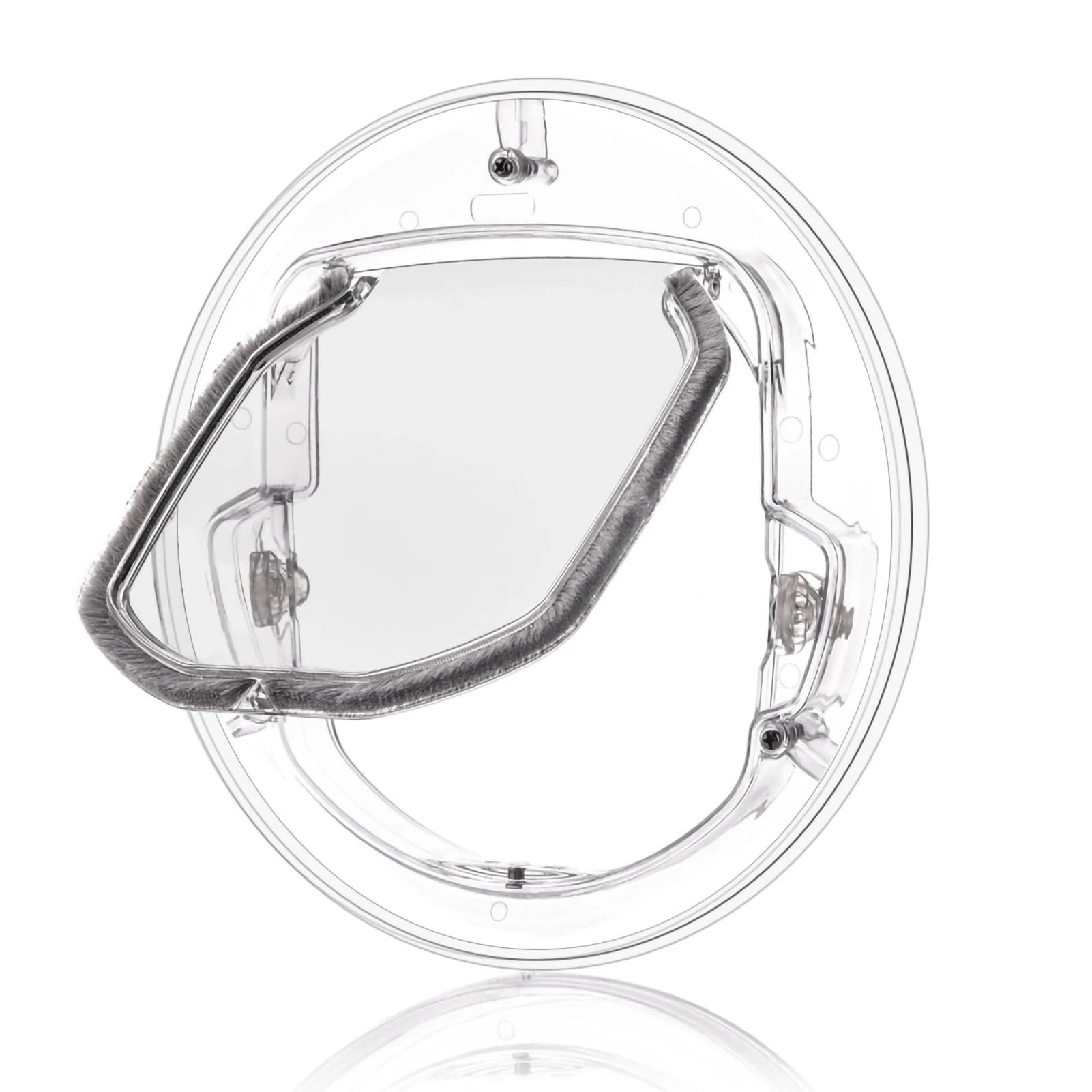 4 Way Locking Cat Flap Door Pet Access Hole Flexible Small Pet Door For Cats Small Dogs Puppy Indoor Outdoor Entry Exit Gate Qme White