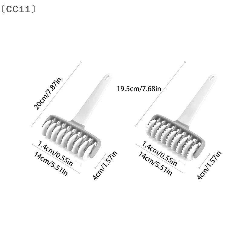 CC11Turning Smooth Baking Tool Cookie Cake Net Dough Roller Cutter Qme