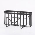 Sink Organizer - Stainless Steel Suction Sponge Stand - Fast-Draining, Easy-Clean Holder with Hook for Modern Kitchens Qme Black