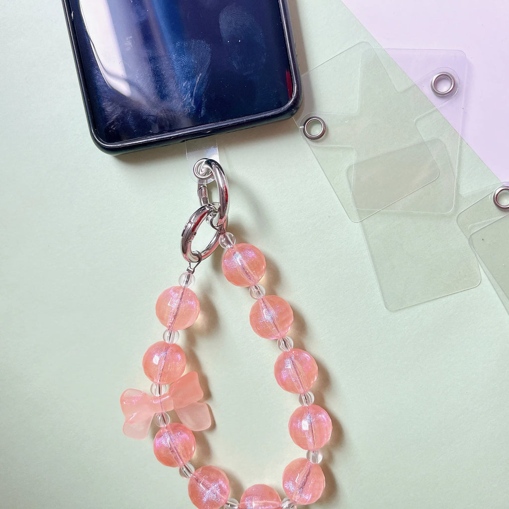 1/3/5/10Pcs Mobile Phone Anti-lost Lanyard Card Gasket Universal Transparent Tether Tabs Hole Hanging Strap Patches Lanyard Card Qme