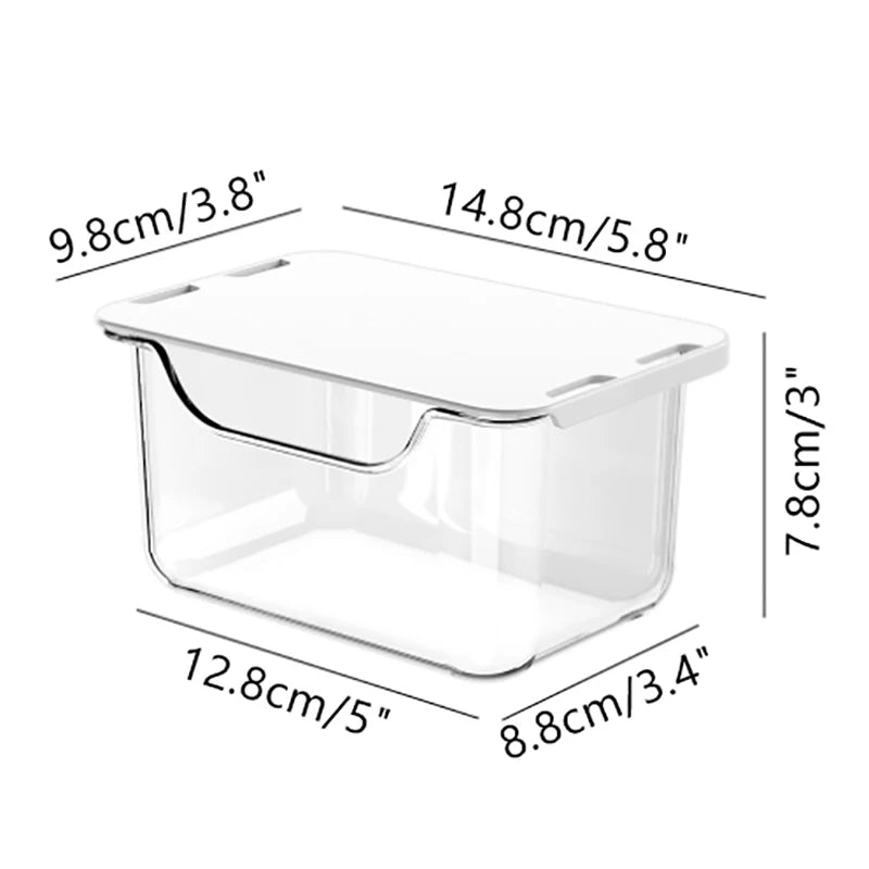 Under Mirror Cabinet Transparent Bathroom Cotton Stick Makeup Qme