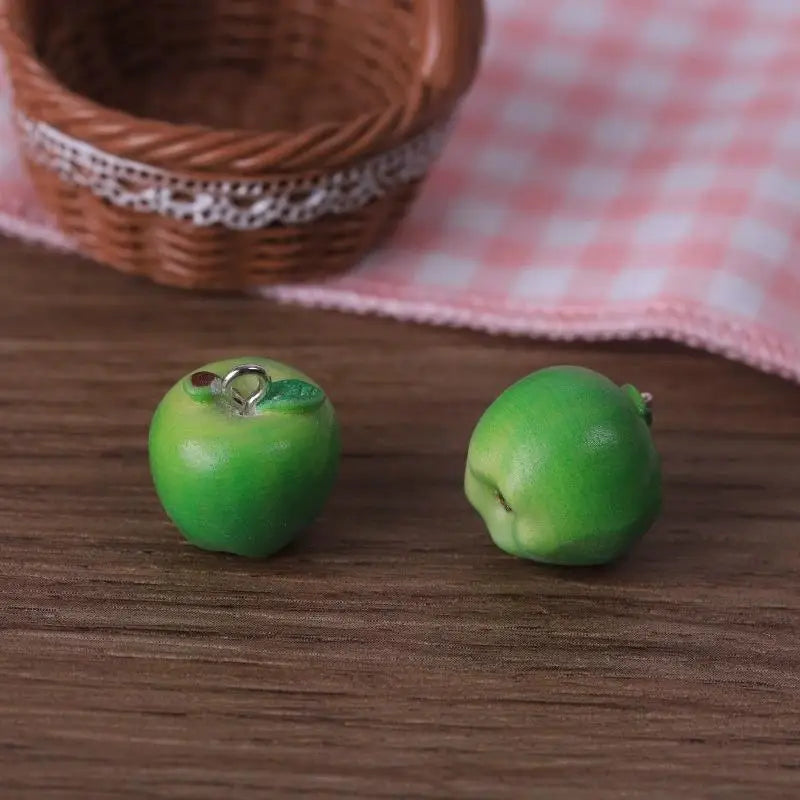Simulation 3D Resin Fruits Charms Safe Non-toxic Handmade DIY Jewelry Qme A4