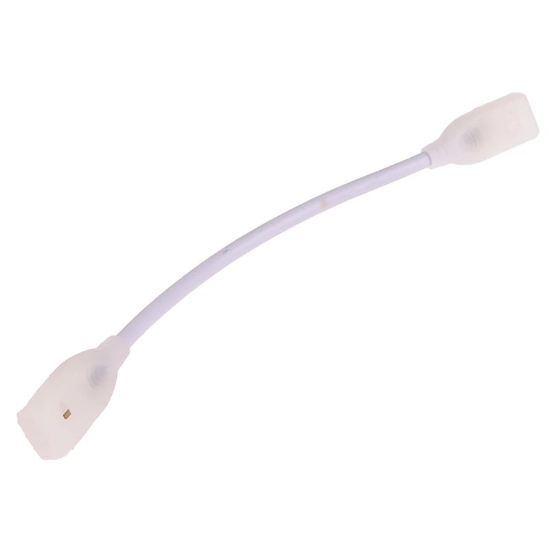 220V EU Plug COB LED Strip 2pin Connector Fix Clips 360LEDs Light Qme