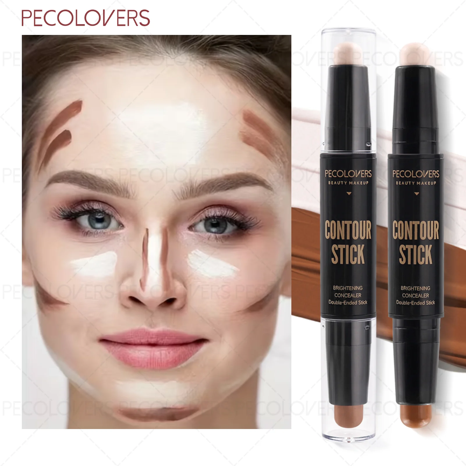 Lightweight Contour Stick Natural Nude Look Waterproof Smooth Glide Qme
