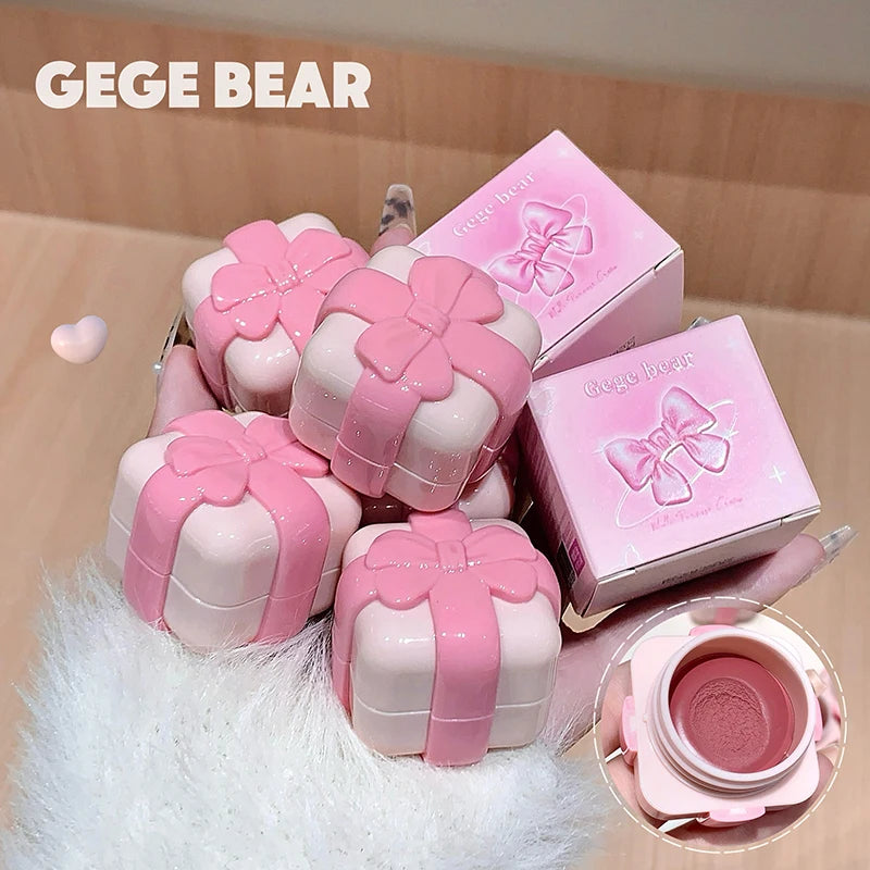Gege Bear Velvet Matte Lip Cheek Balm Versatile Two-in-one Multi-use Qme