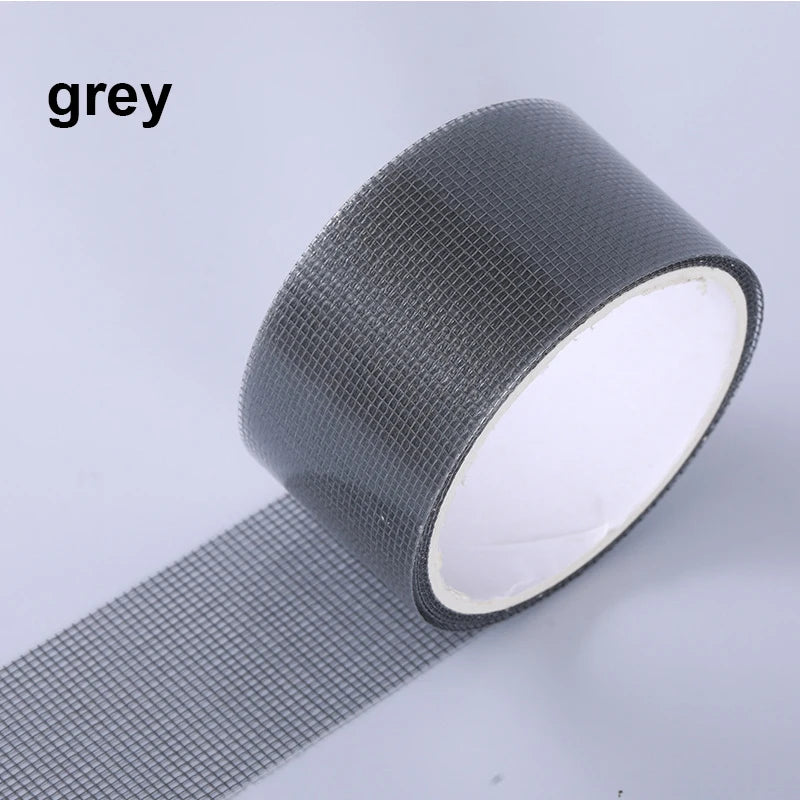 2M Door Window Screen Repair Tape 5cm Width Super Strong Adhesive Waterproof Fiberglass Instantly Covering Mesh Hole Tears Tape Qme Grey 2m 5cm|China Mainland