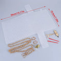 DIY Hand Knitting Crochet Bags Material Cross Mesh Plastic Frame Qme 1set