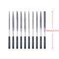 10Pcs/set Metal Needle File Set Wood Rasp Metal Polishing Hand File Tools Steel Rasp Needl Filing. Qme 10PCS