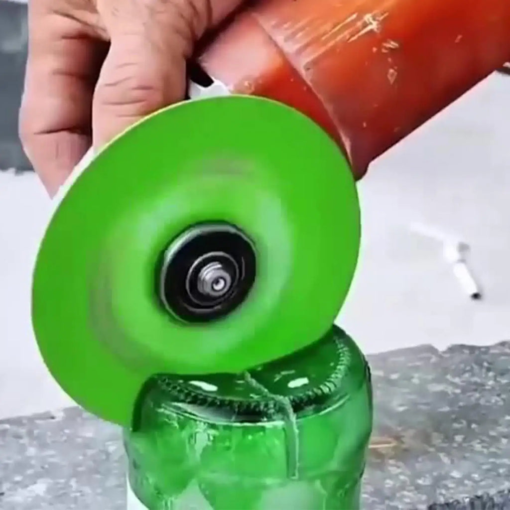 Diamond Glass Cutting Disc 100mm Marble Saw Ceramic Tile Jade Crystal Wine Bottles Grinding Beveling Glass Cutting Tool 1 Pcs Qme