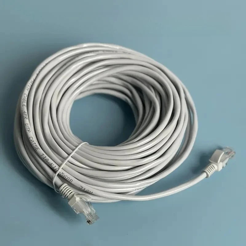 Cat5e Ethernet Cable 50m with Crystal Head High Speed Network Patch Cord for Computer Internet Connection Qme