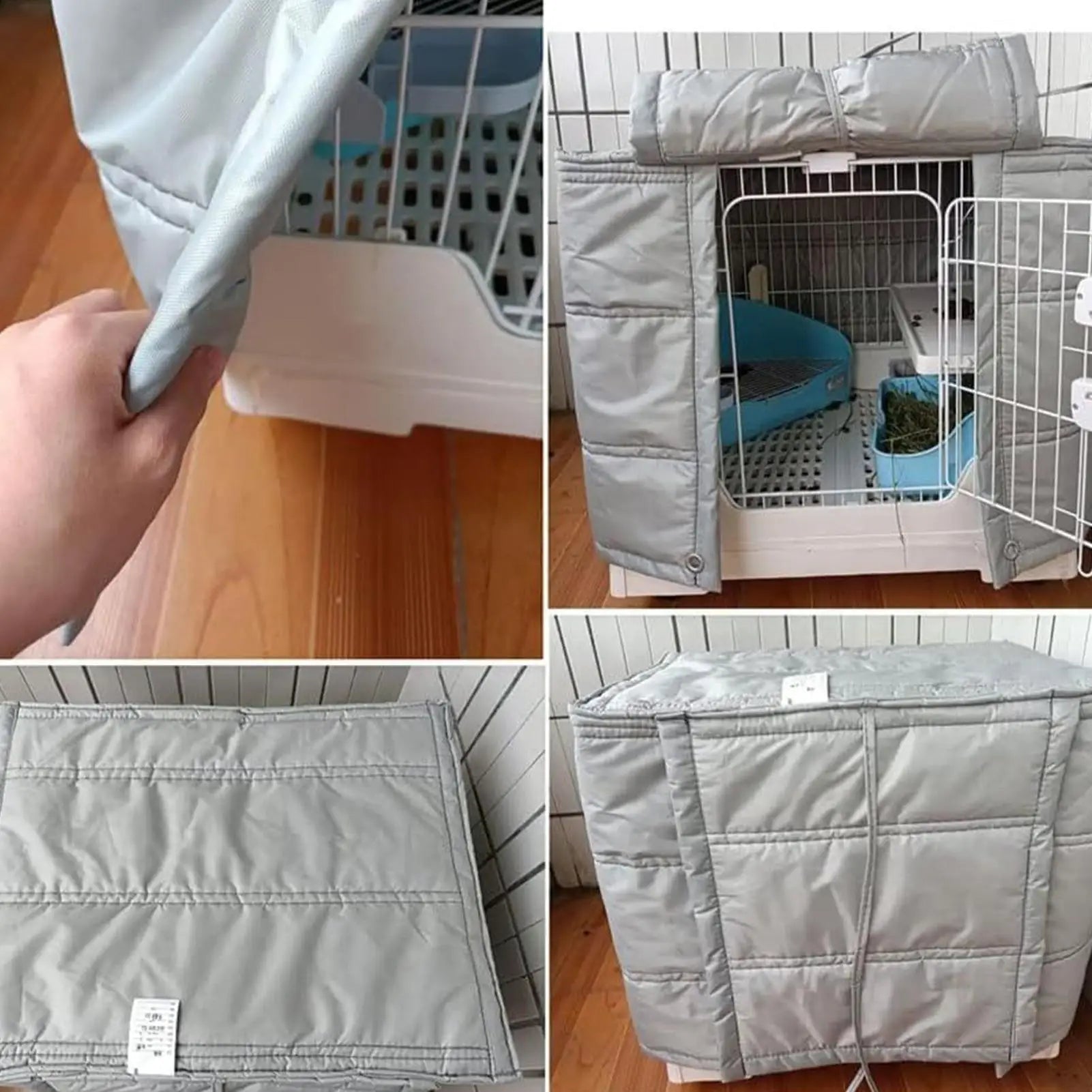 Crate Cover Protective Waterproof Pet Supplies With Breathable Roll-Up Side Window Cage Covers For Dog Crates For Indoor Outdoor Qme