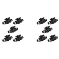 A02F-10X Pneumatic Ball Valve Push To Connect Fittings Ball Valve Air Flow Control Valve Air Fittings Straight Quick Connect Qme Black 10mm