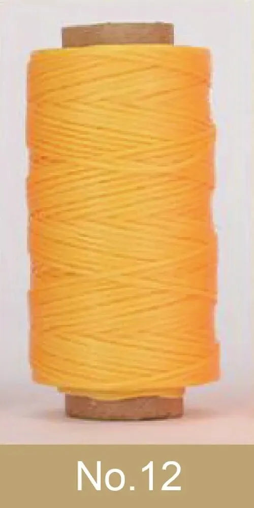 4PCS 30M Flat Waxed Thread Cord Leather Sewing for DIY Handicraft Tool Hand Wax Stitching Repair Cord Durable Polyester Leather Qme No. 12