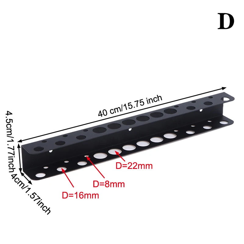 Screwdriver Organizer Tool Wall-mounted Hardware Tool Storage For Hex Cross Screw Driver RC Tools Easy Access Storage Base Stand Qme D