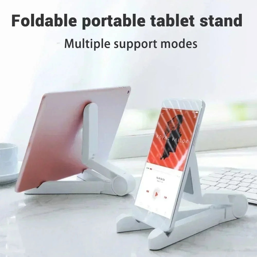 Portable Foldable Tablet Stand Multifunctional Adjustable Angle Phone Stand Tablet Universal Holder Accessories for iPad Air/Pro Qme