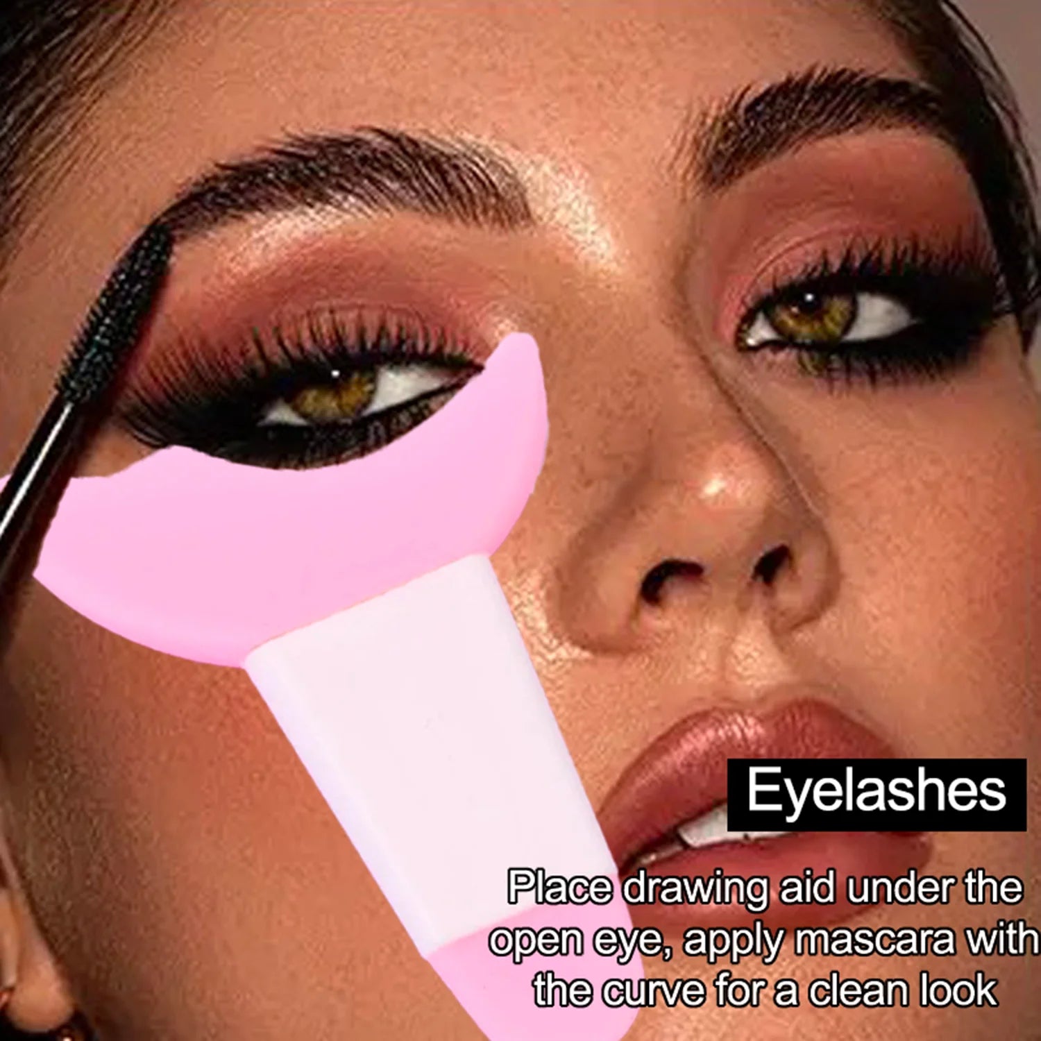 Silicone Eyeliner Stencil Tool Reusable Winged Eye Makeup Guide Qme