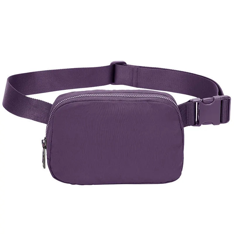 Waist Bag Running Sports Phone Holder Multifunctional Chest Qme purple color
