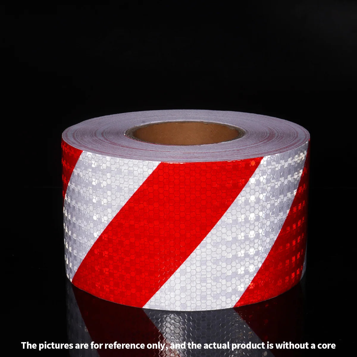 Reflective Safety Warning Tape Self Adhesive Shining Twill Printing for Car Warning Reflective Tape Qme width 10cm 10m