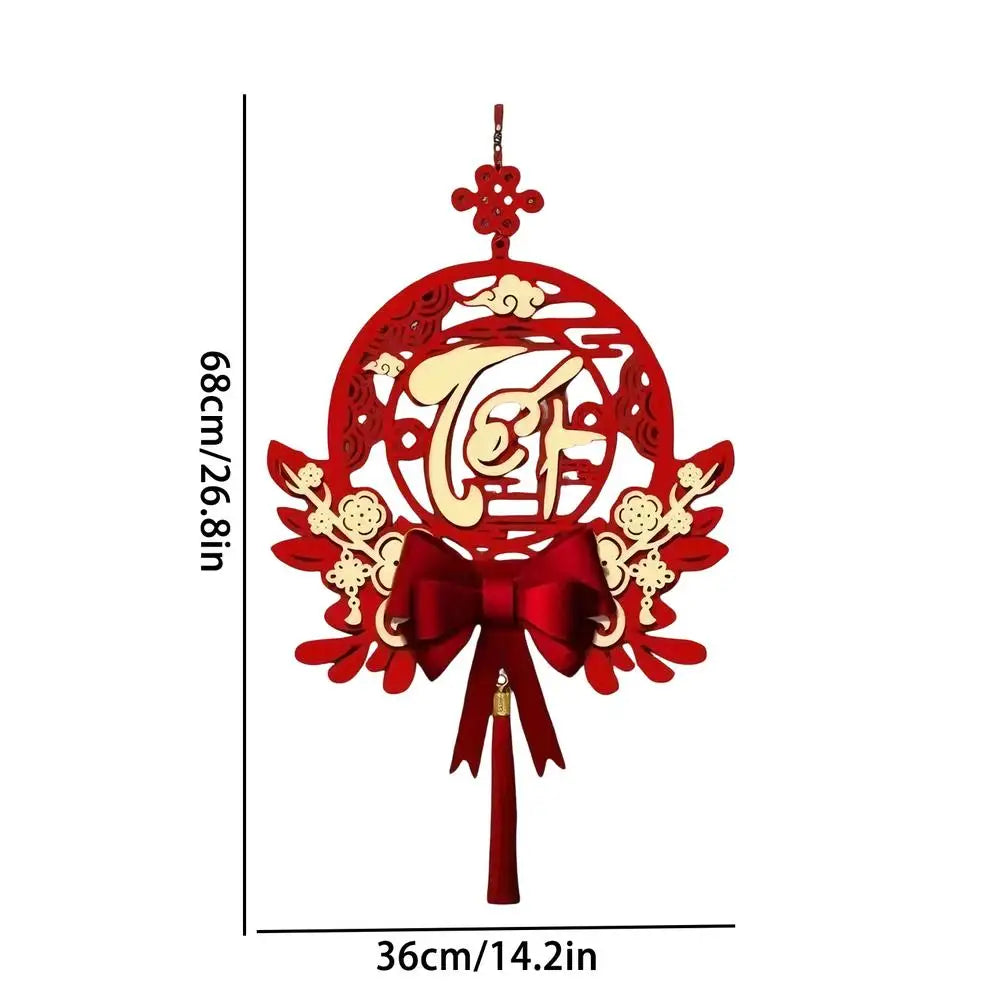 Vietnamese Year Ornaments 2026 Wall Couplets Decorations Festival Qme C