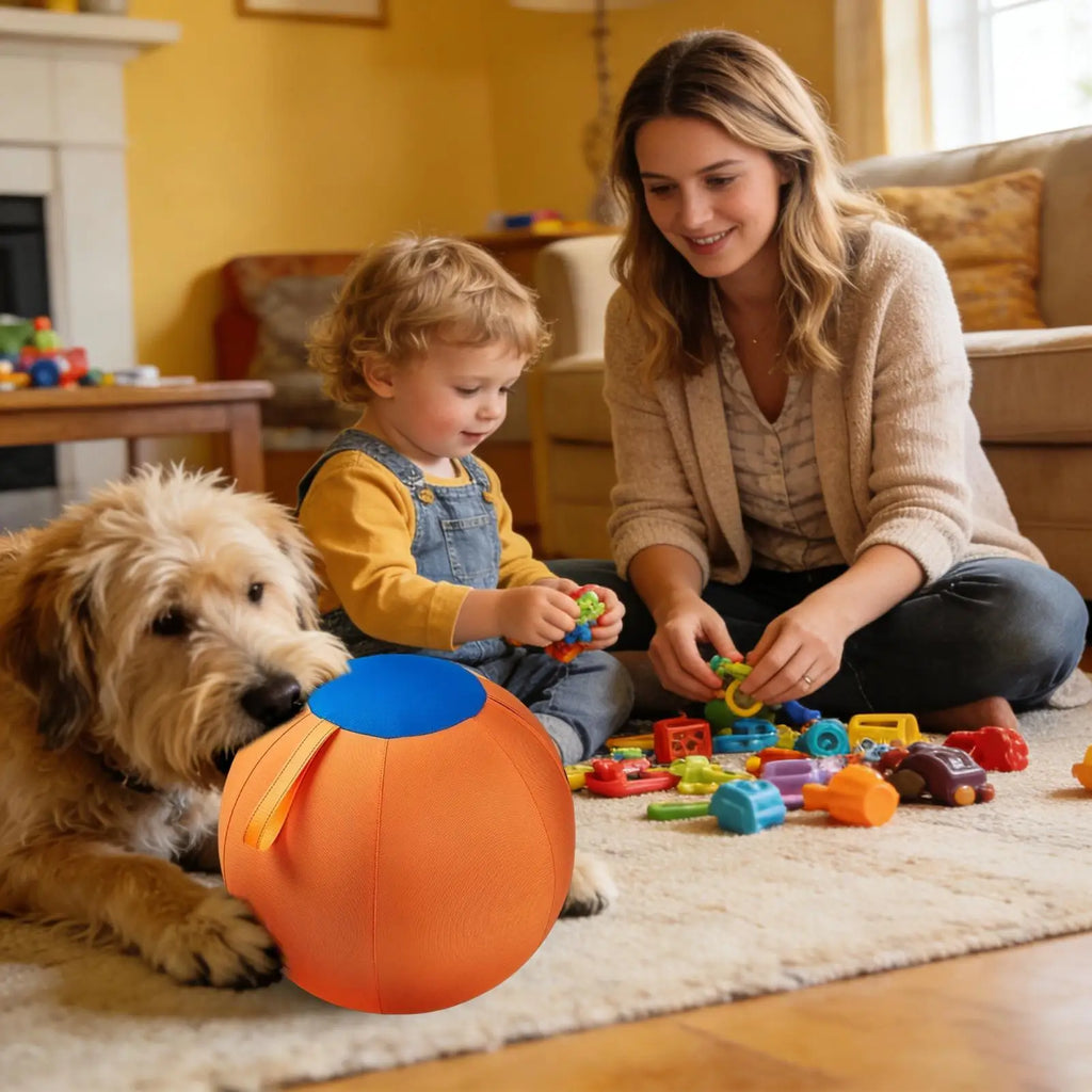 Herding Dog Ball 45cm Herding Giant Tear-Resistant Inflatable Toy Dog Toys For Enrichment Fetch Play Exercise Puppy Indoor Qme