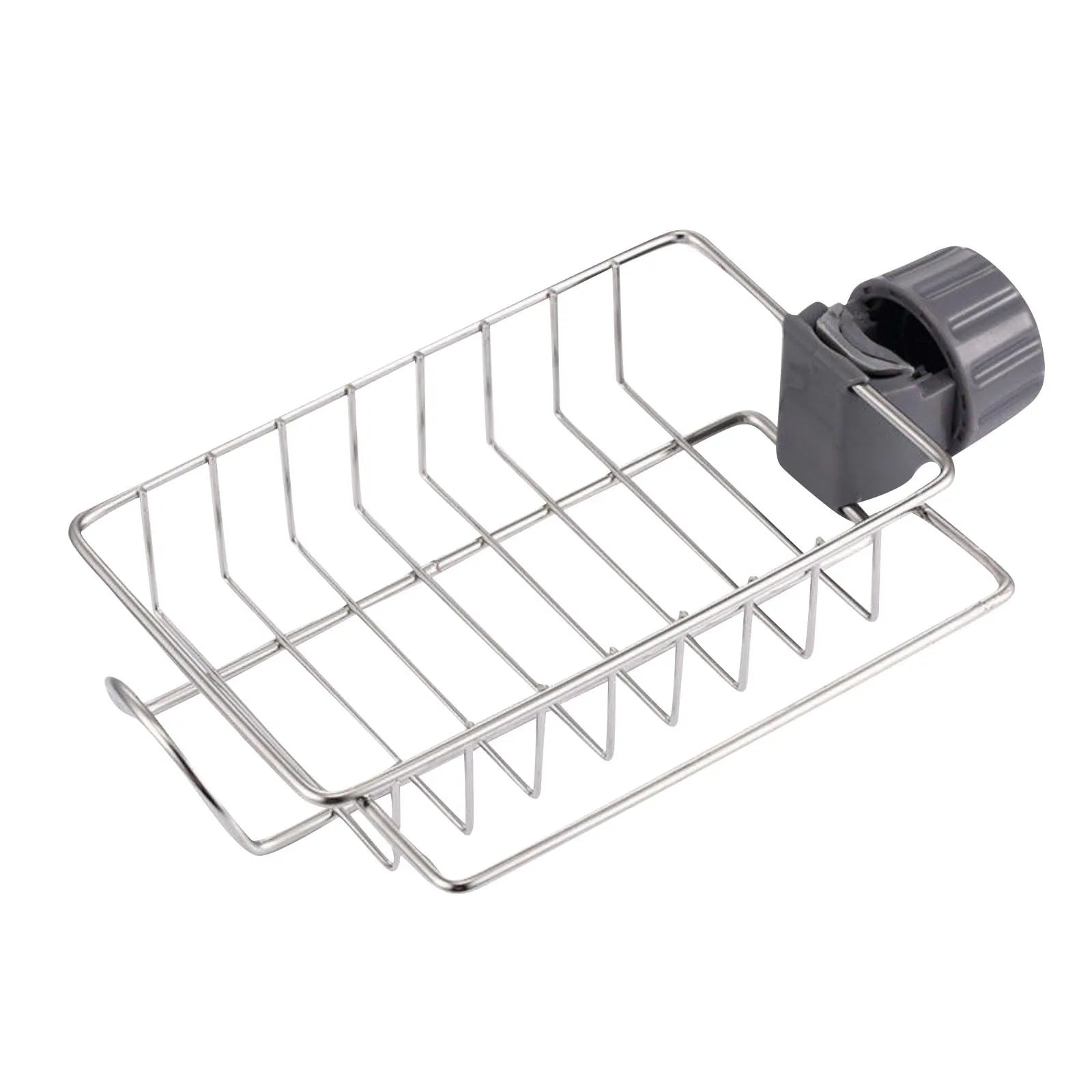 Faucet Stainless Steel No-punch Adjustable Kitchen Sink Drains Rack Towel Rag Holder Bathroom Small Durable Storage Shelves Qme