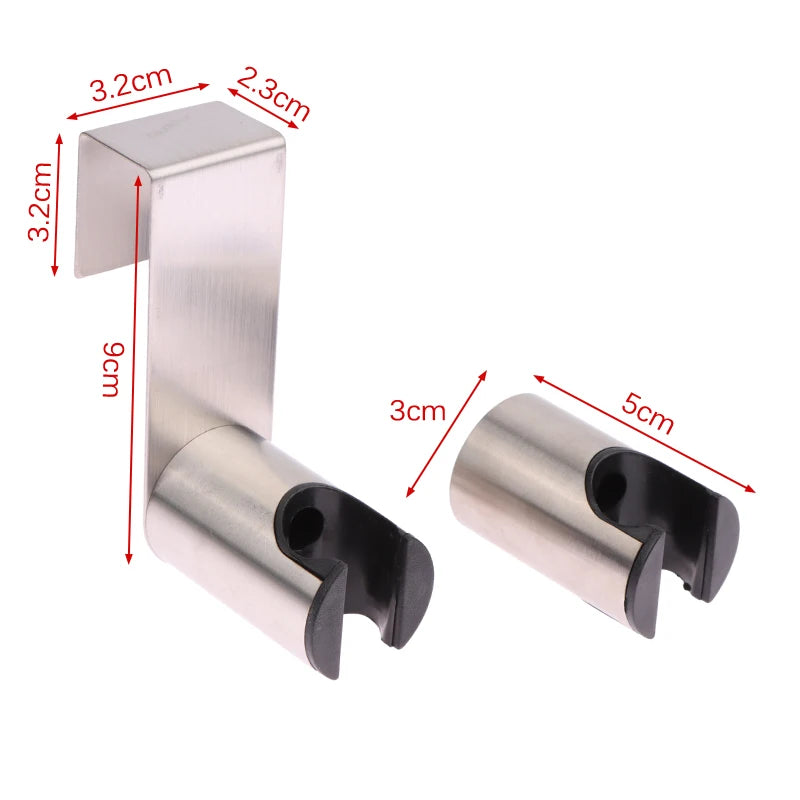 Attachment Wall Shower Head Holder Sprayer Hook Nail Stainless Steel Qme