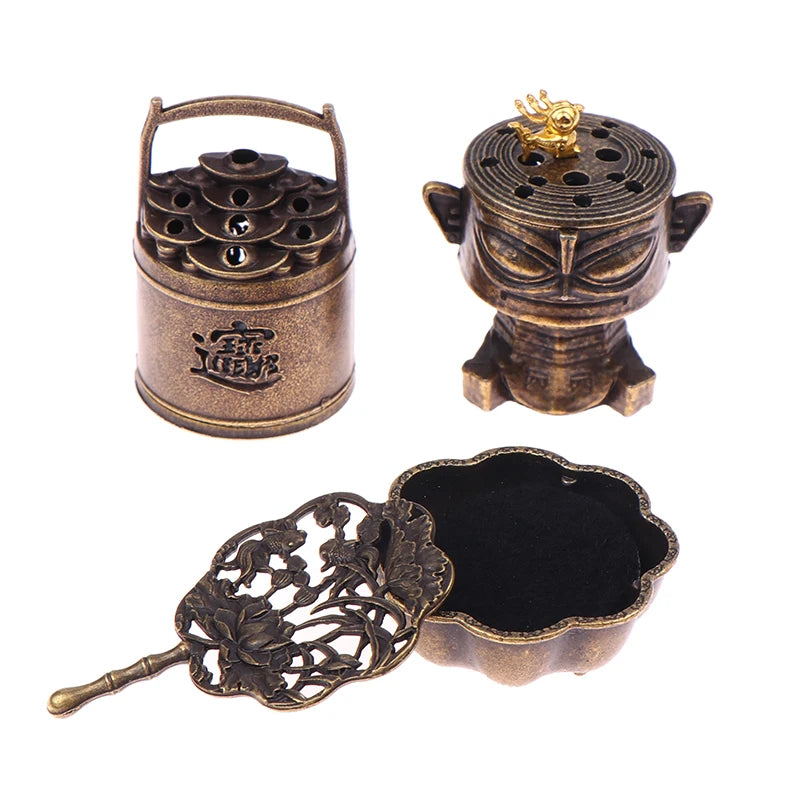 Yoga Meditation Bedroom Ambiance Home Decor Brass Incense Burner Qme