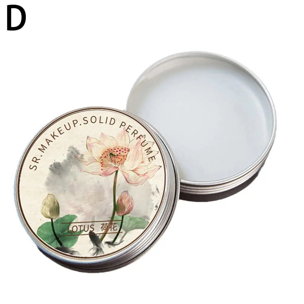 Portable Solid Balm For Women And Men, Refreshing Lasting Fragrance Deodorant, Pocket Size Solid Perfume For Dating, Daily Use Qme lotus