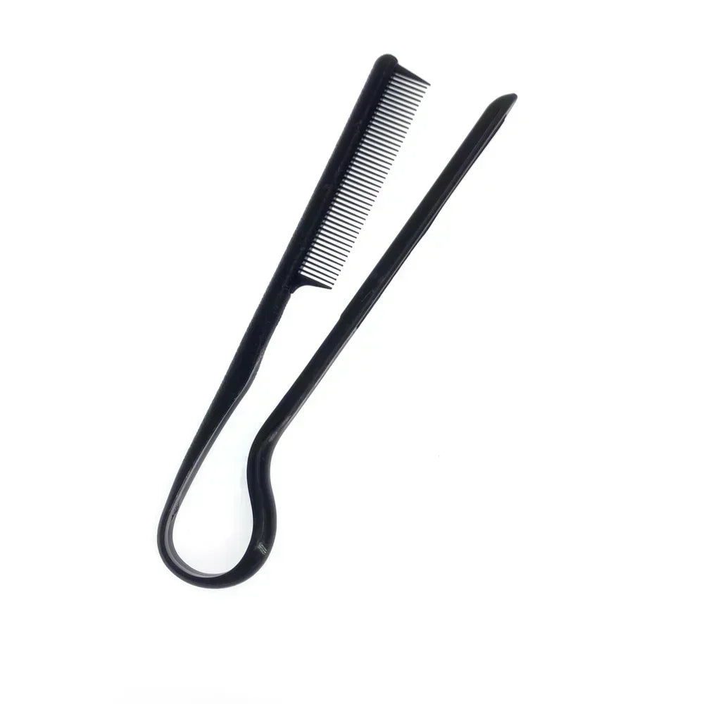 1PC Useful Hair Straighten Salon Comb Hairdressing Smooth Tool Hold Tongs Hair Styling Tools for Women Hair Brush Straightener Qme