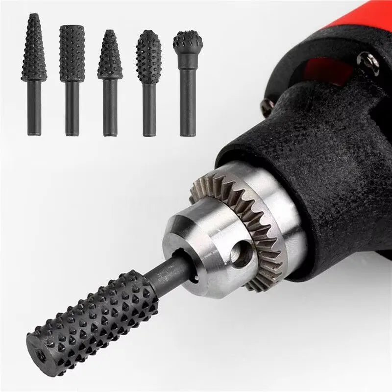 5PCS Drill Set Woodworking Knives Wood carving Tools Woodworking Woodworking Cutting Tools WorkDrill Set Qme